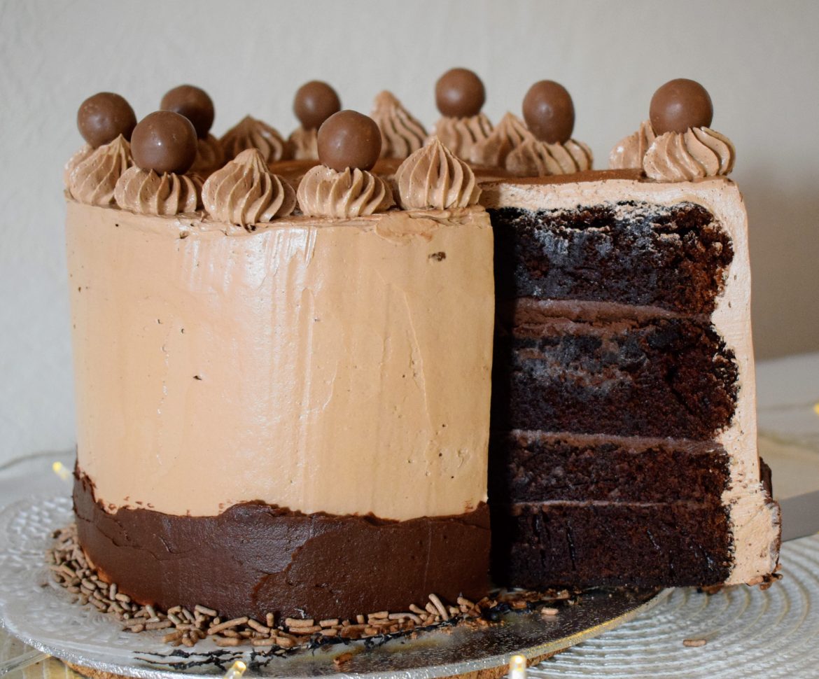 Mocha and Chocolate cake