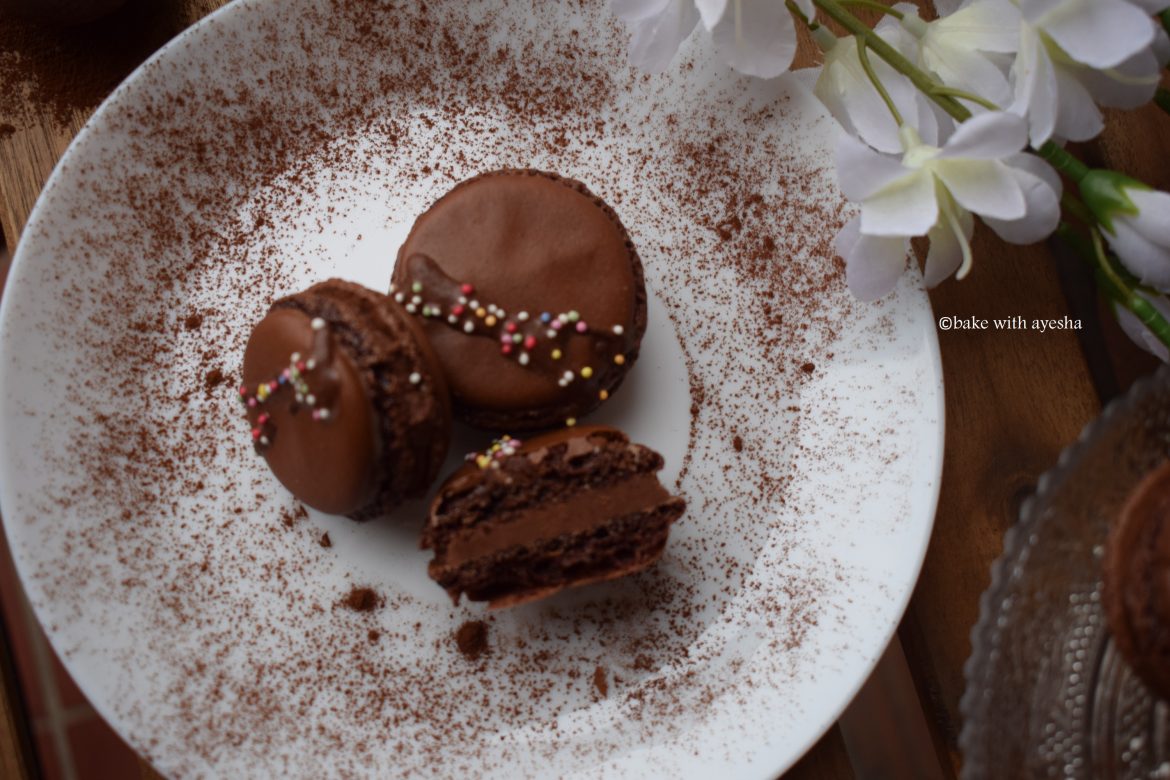 French Chocolate Macarons