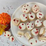 red blood spooky macarons